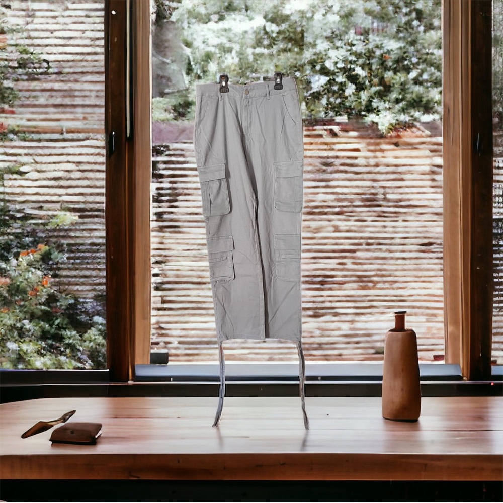 Gilipur Womens Pants Size XL  Gray Cargo Streetwear Pockets